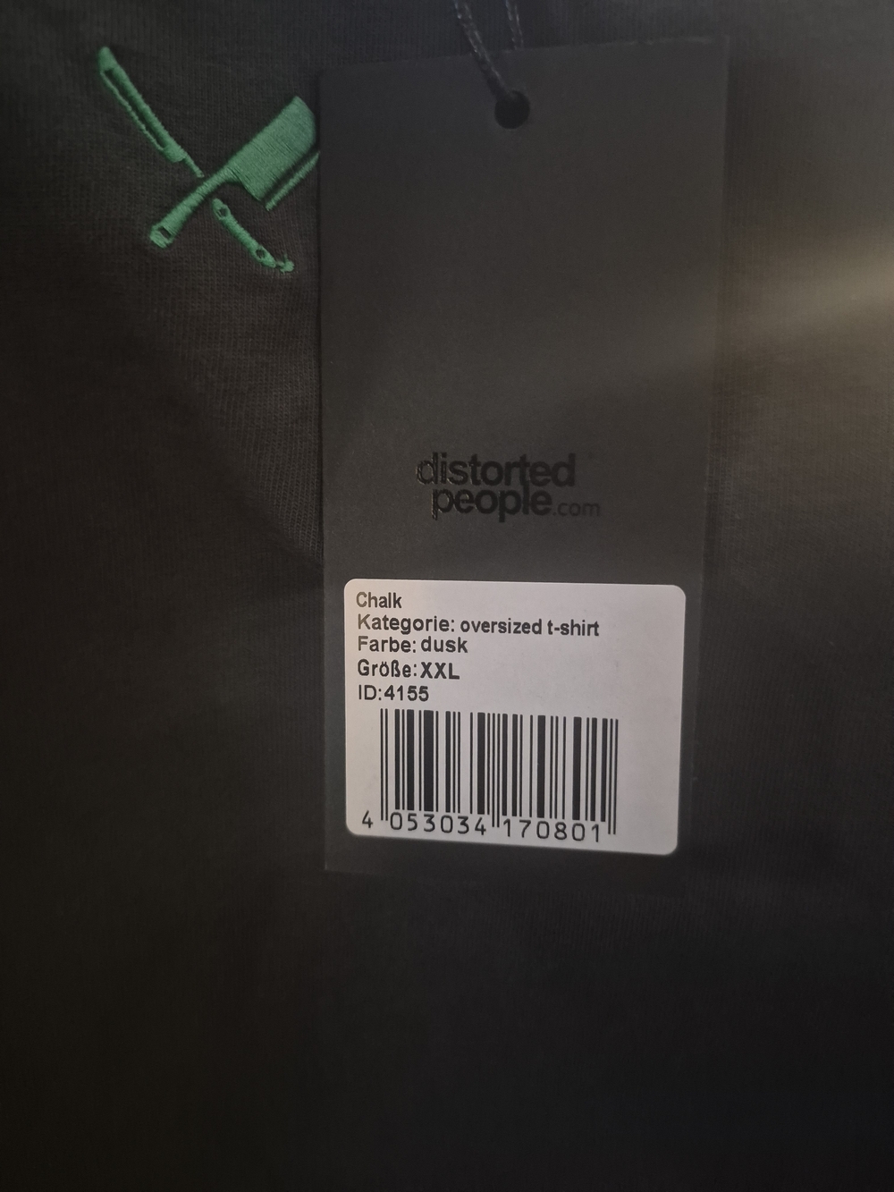 Distorted People Black T-Shirt XXL